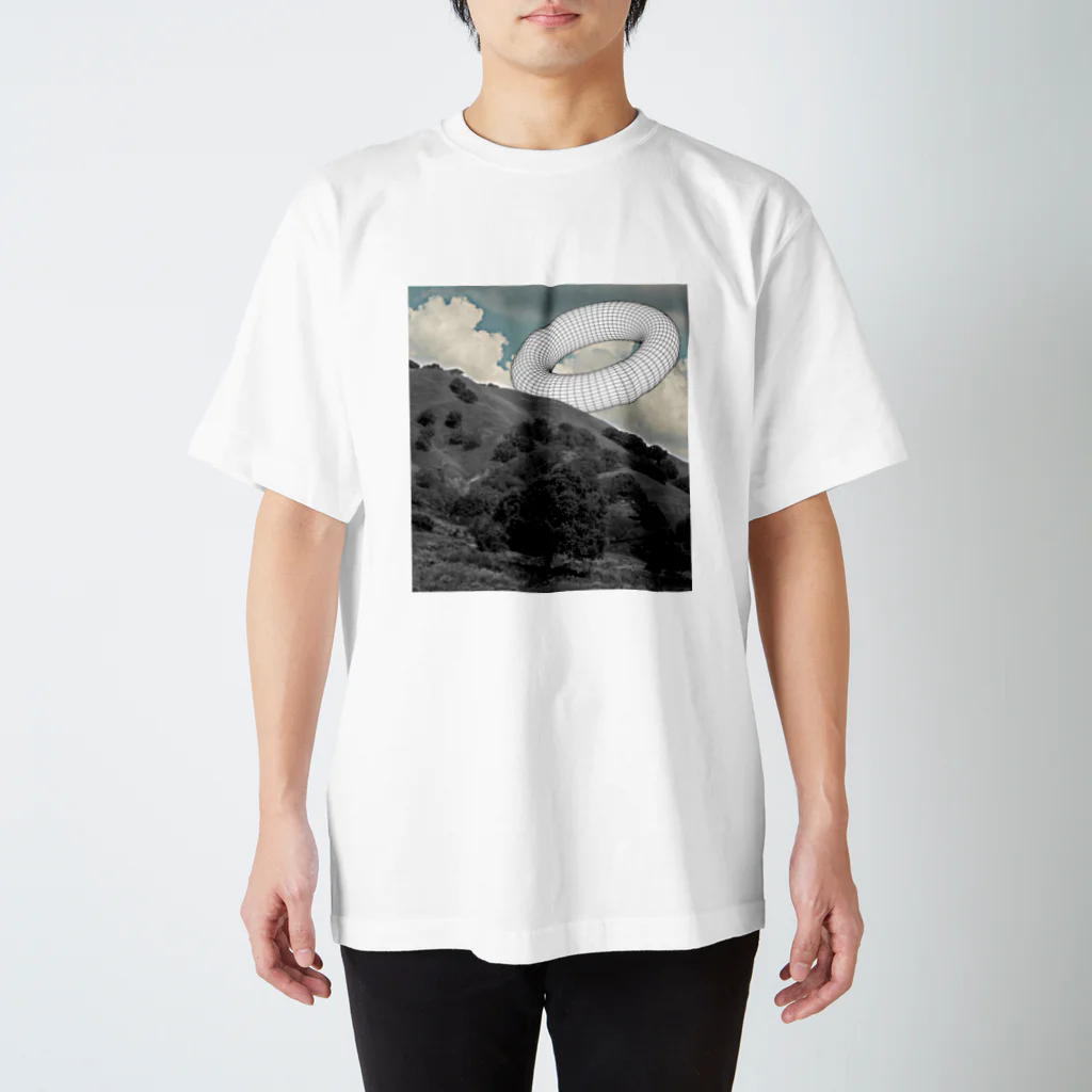 1000のモノクロ_丘_torus Regular Fit T-Shirt