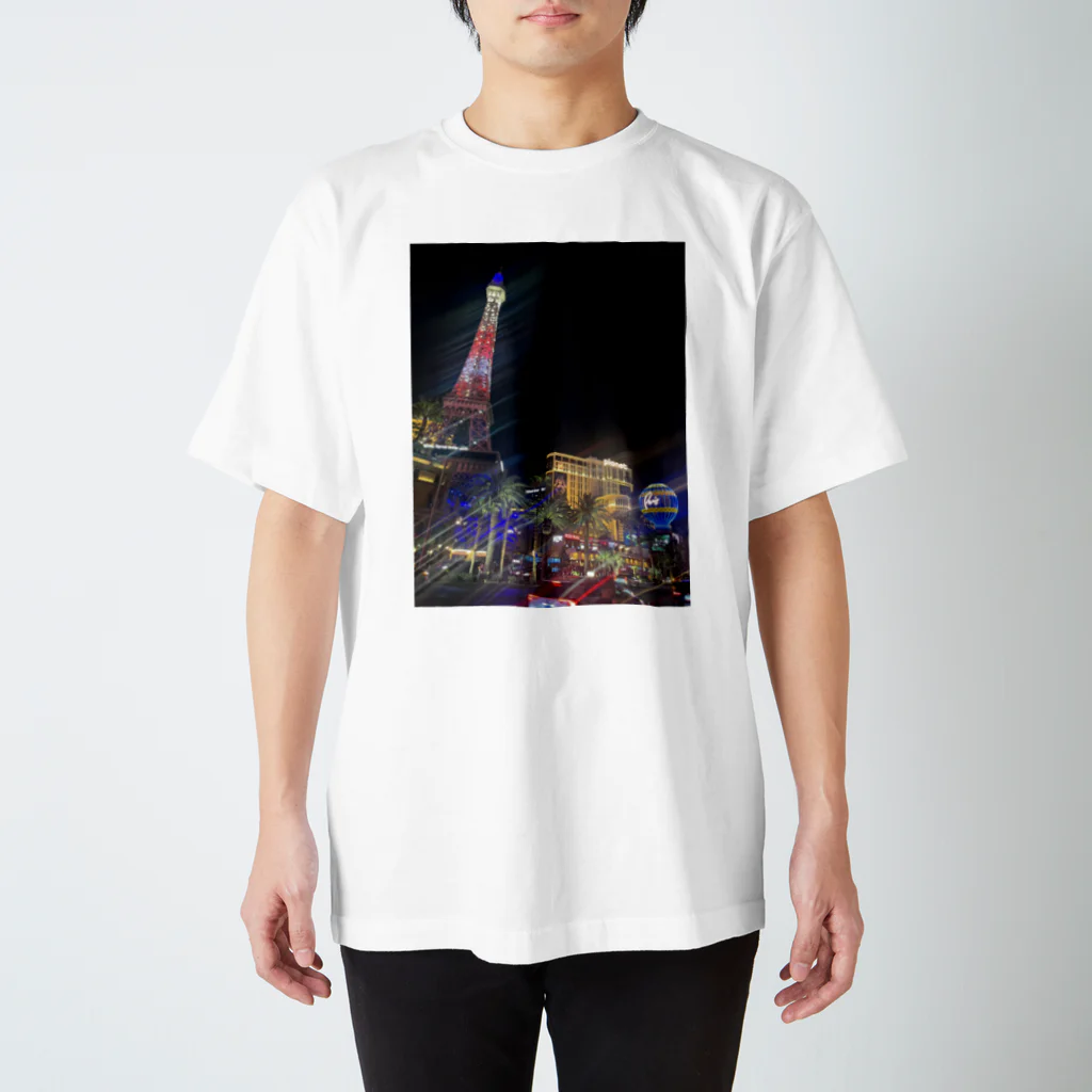 monkey_tkのラスベガス　夜景　カジノ Regular Fit T-Shirt