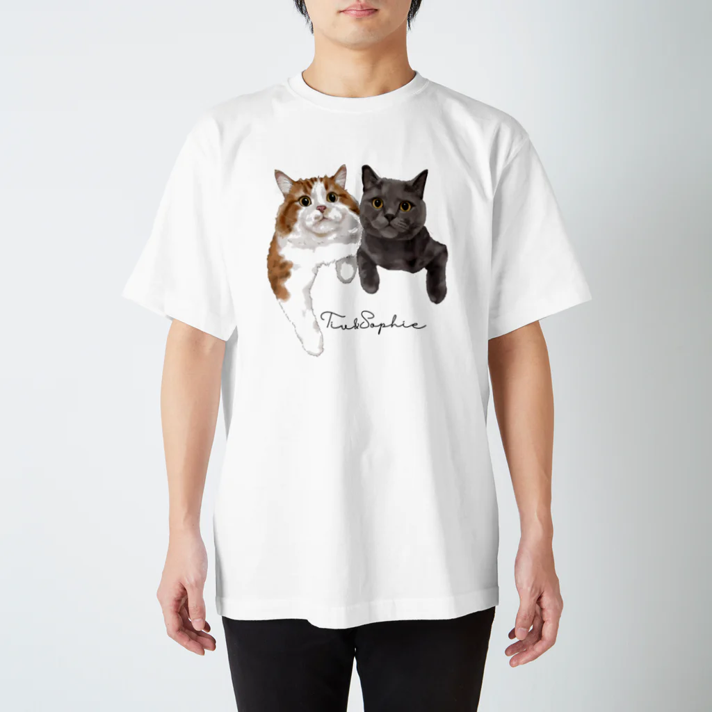 みきぞーん｜保護猫 ミッキー画伯と肉球とおともだちのsophie tiv Regular Fit T-Shirt