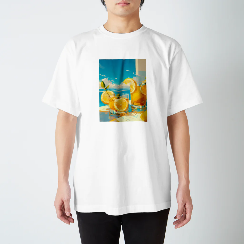 Lemo Lemoのレモンドリンク スタンダードTシャツ