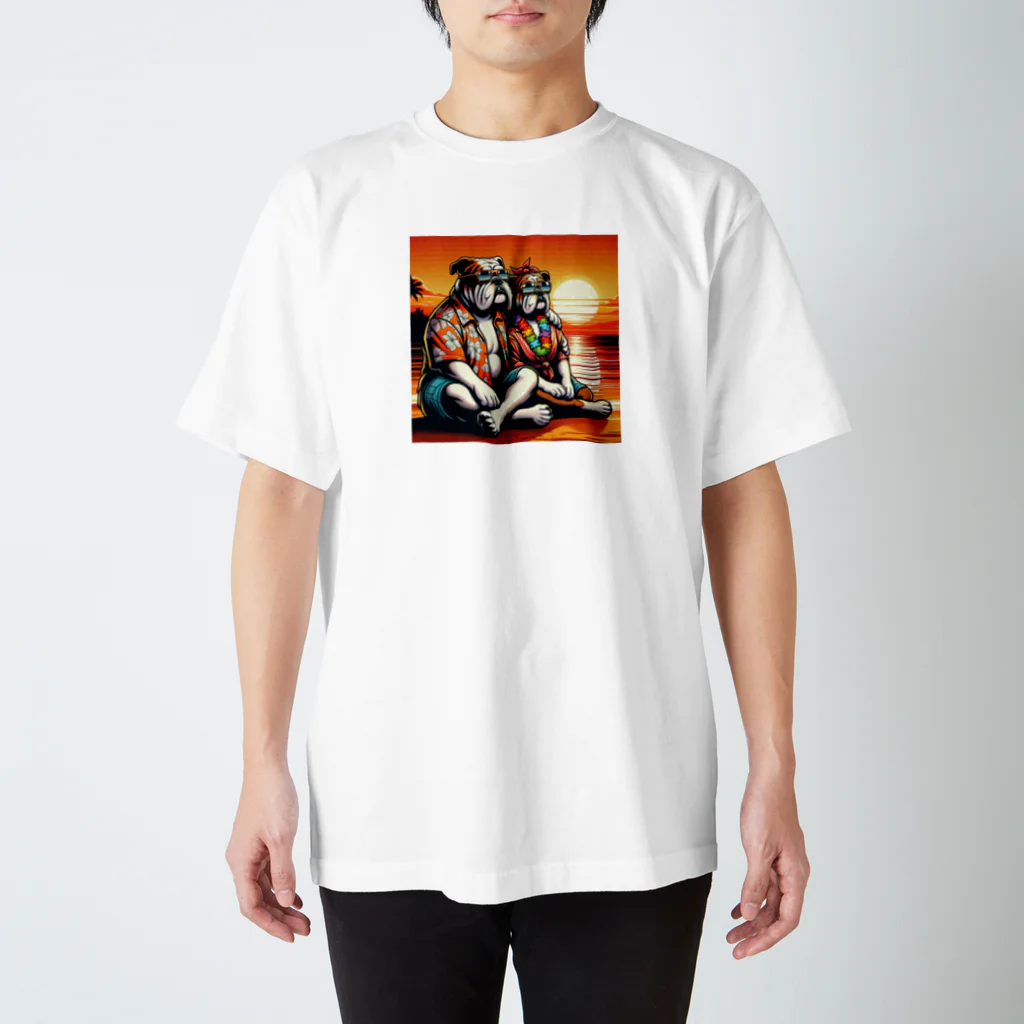 Oreno_37の黄昏ブルカップル スタンダードTシャツ