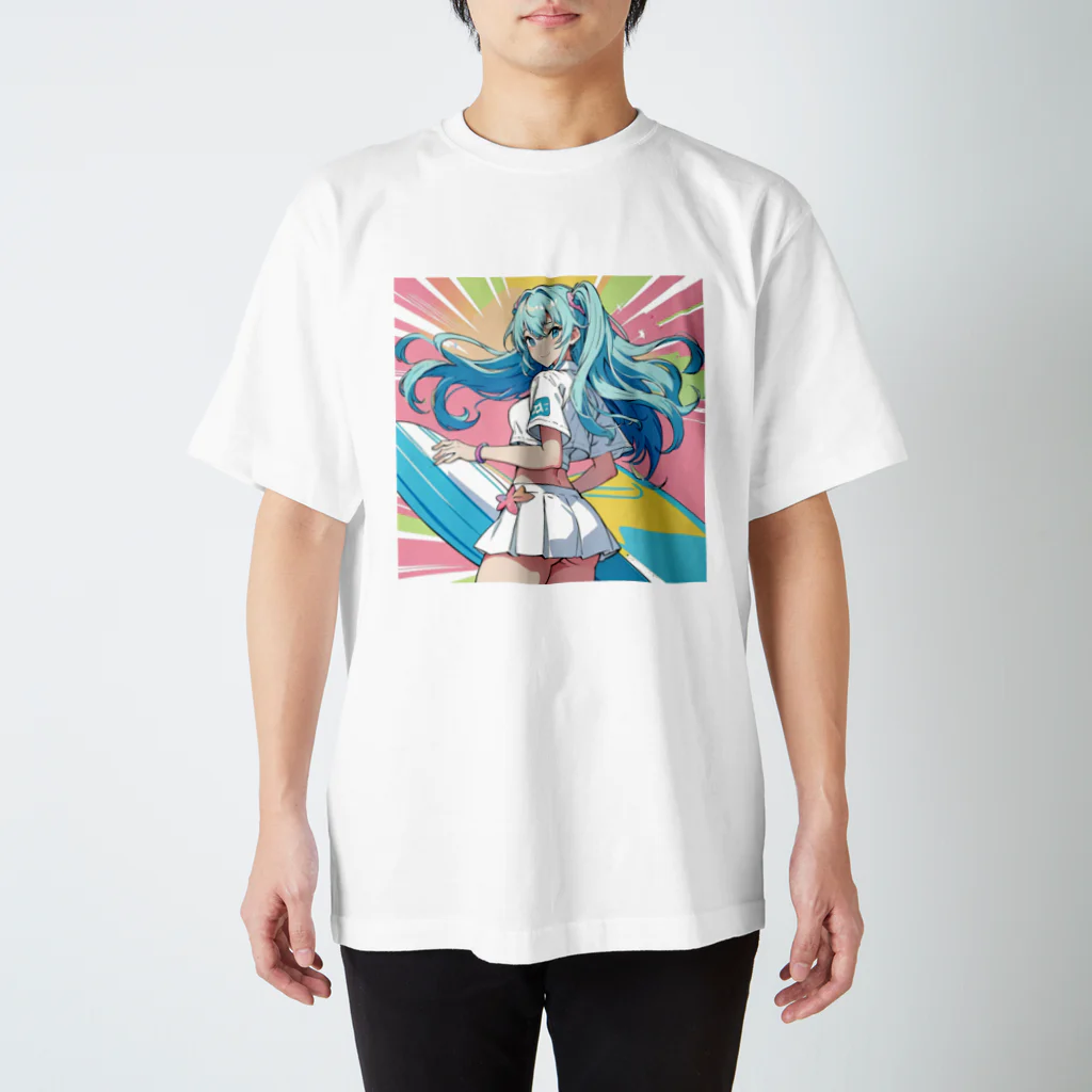 yozoraniyumeoの魔法サーファー少女 Regular Fit T-Shirt