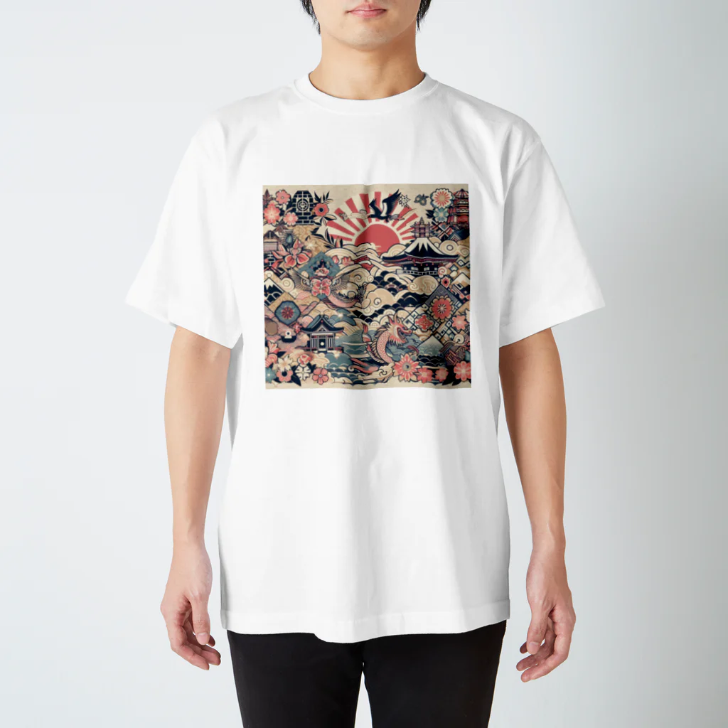 saoc11039の伝統美 Regular Fit T-Shirt