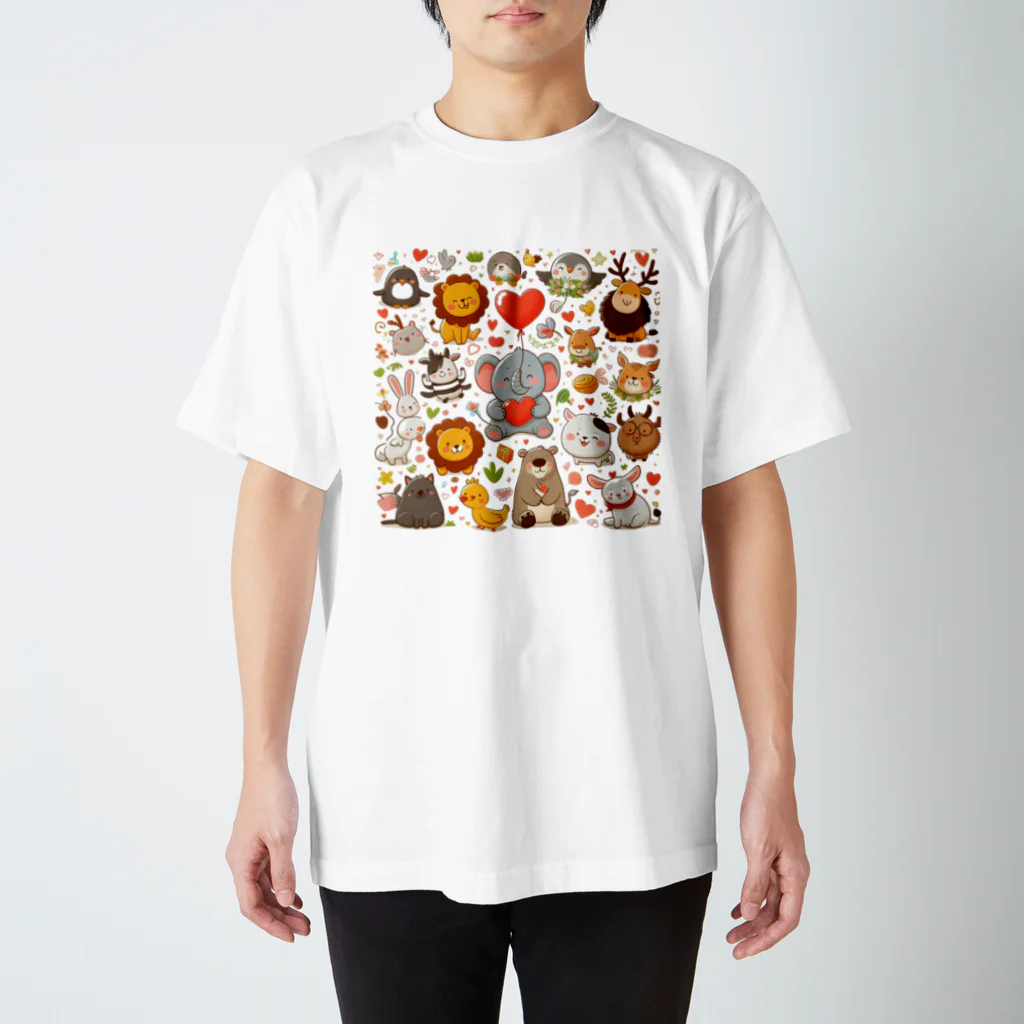 BlueSky77のふわもこハーモニー Regular Fit T-Shirt