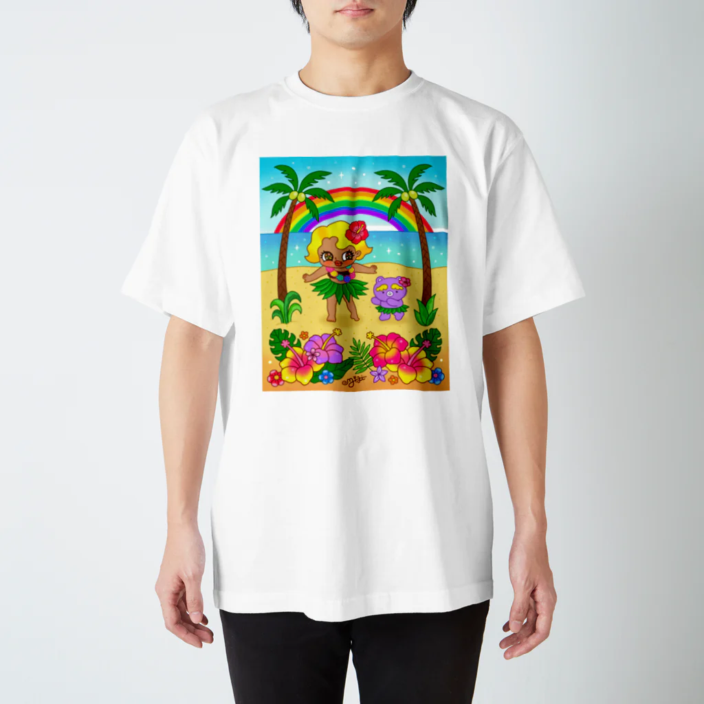 ミジワールドSUZURIショップのフラダンス Regular Fit T-Shirt