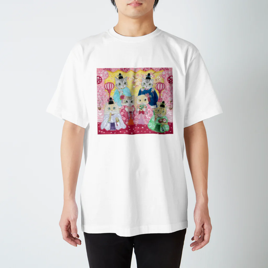 YOKO KOBAYASHIの豪華絢爛🌸おひな祭り スタンダードTシャツ