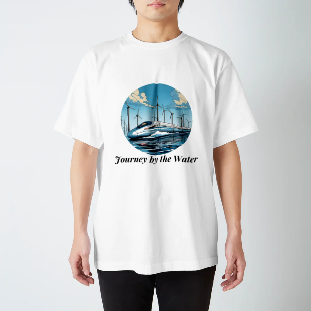 チェリモヤの新幹線 水辺の旅 02 スタンダードTシャツ