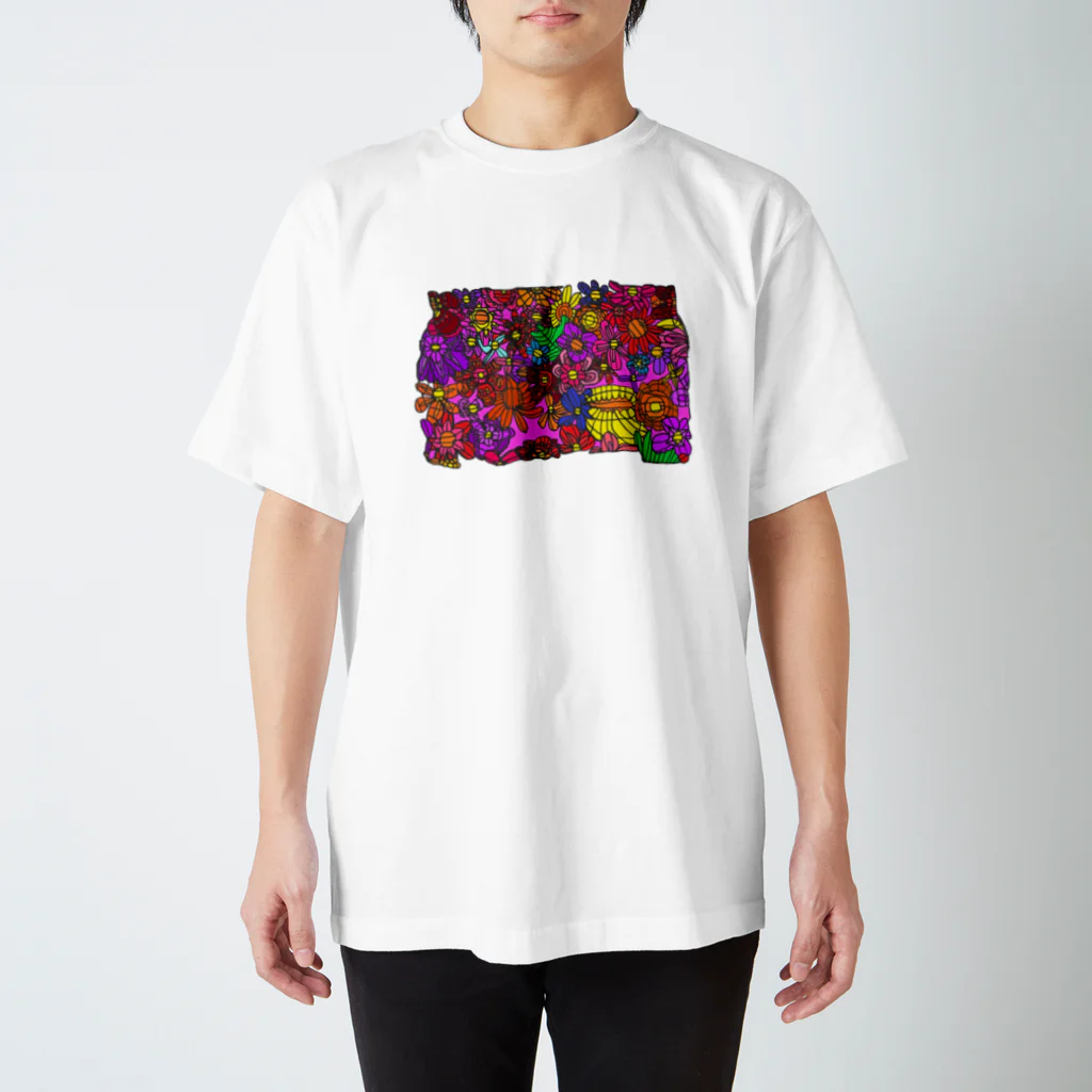 sakura-teoriのダイナミックフラワー Regular Fit T-Shirt