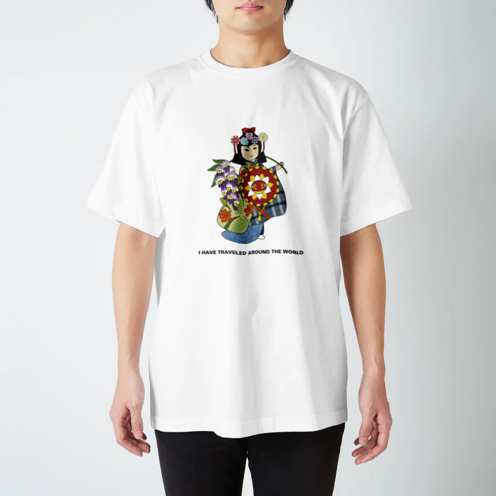 Bokkena Designの万国藤むすめ スタンダードTシャツ