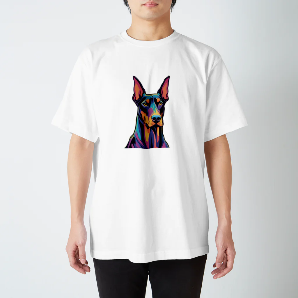 annrannのかっこいいドーベルマン、犬好き Regular Fit T-Shirt