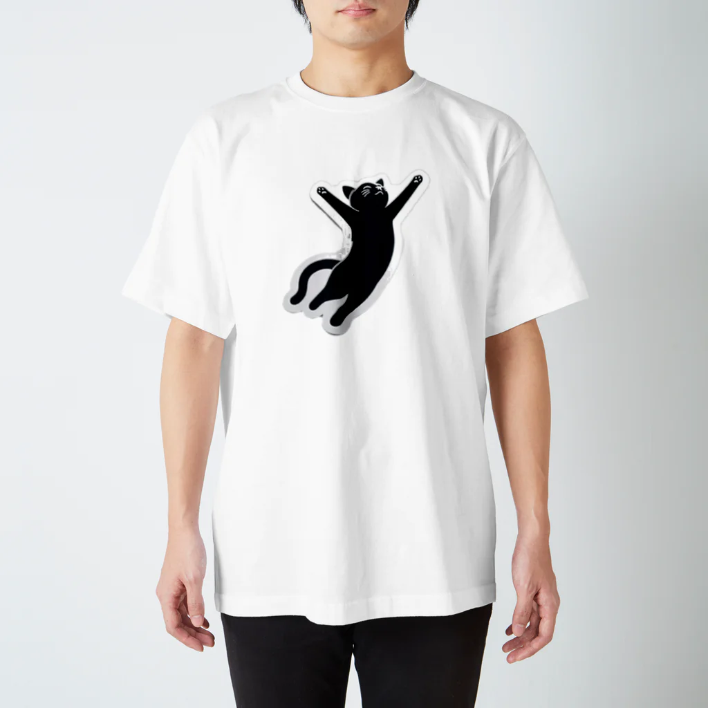 nakohito3の猫も空を飛びたい スタンダードTシャツ