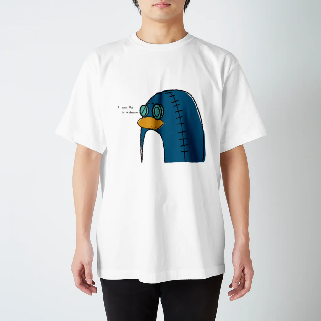 うなぎ屋の飛べるペンギン Regular Fit T-Shirt