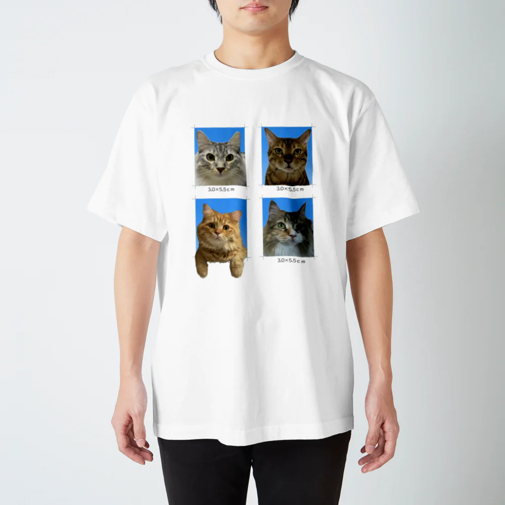 オルカネロの我が猫証明写真グッズ スタンダードTシャツ