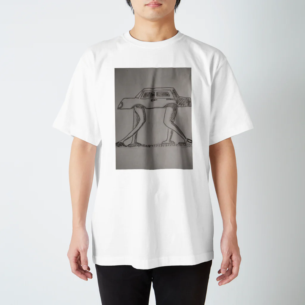 扇子の歩く車 Regular Fit T-Shirt