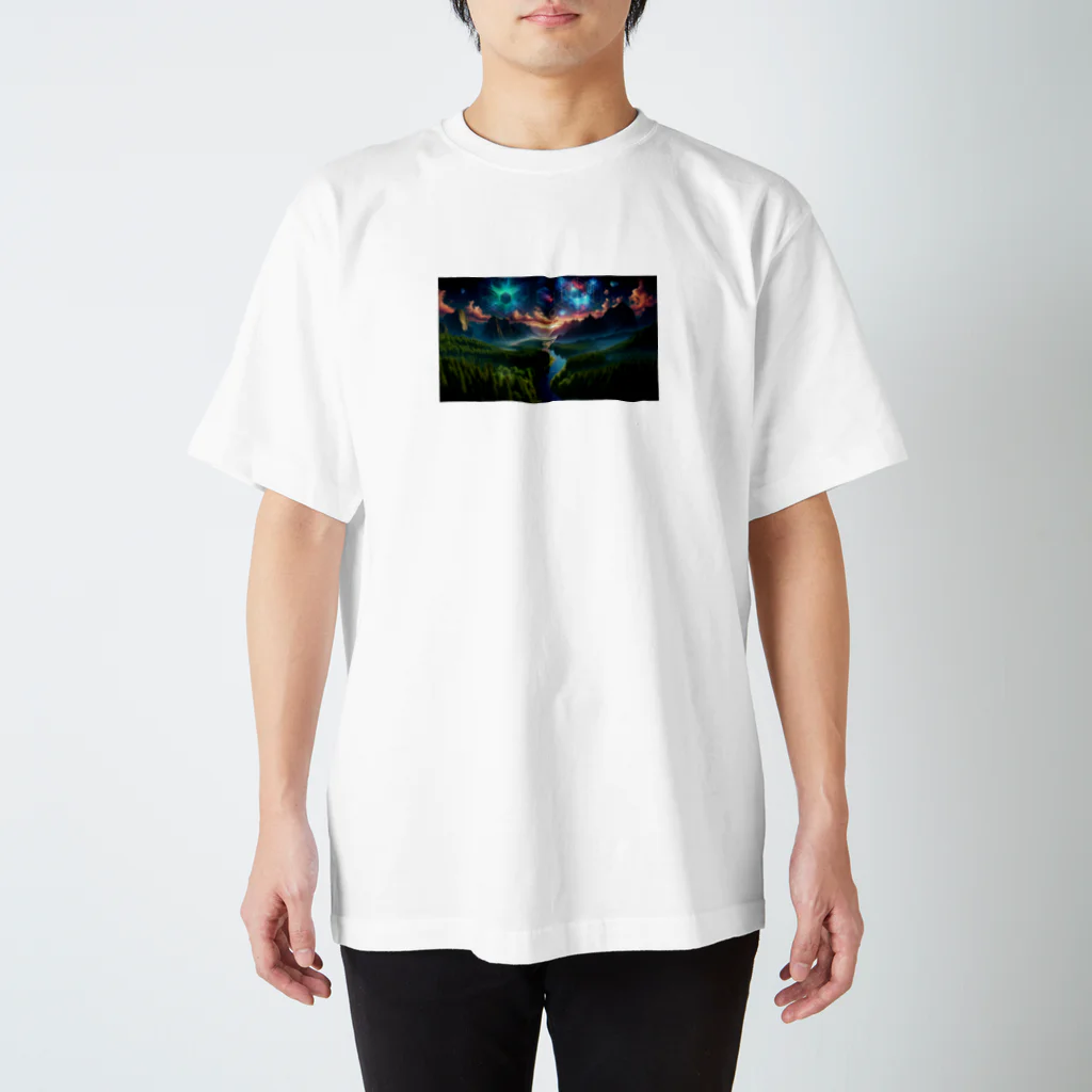 4D Planetの自然×4D Regular Fit T-Shirt