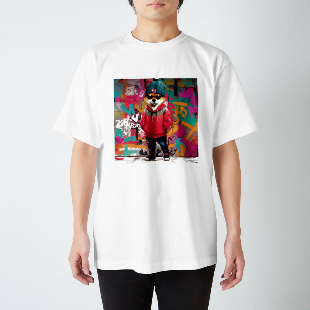 GRAFFITYのdog-man-1 Regular Fit T-Shirt