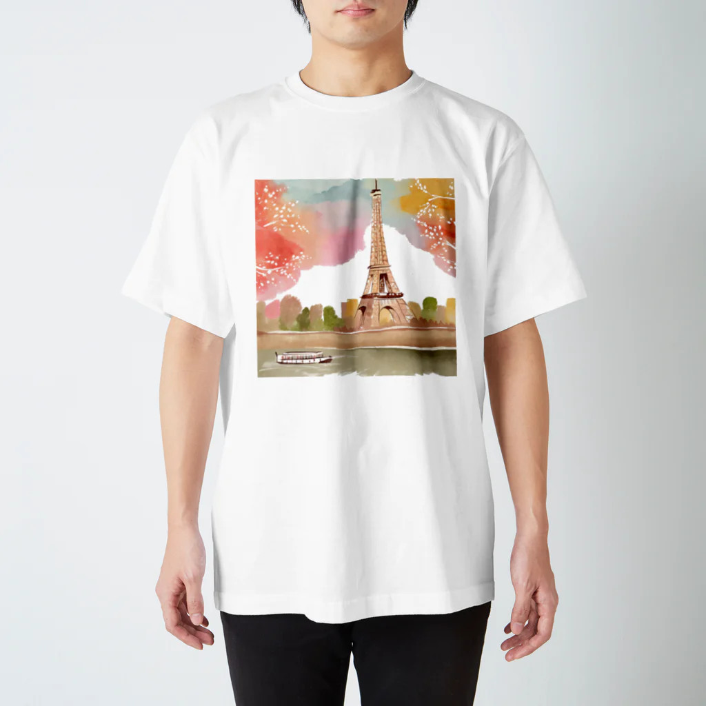 tyu-ripuのparis spring スタンダードTシャツ