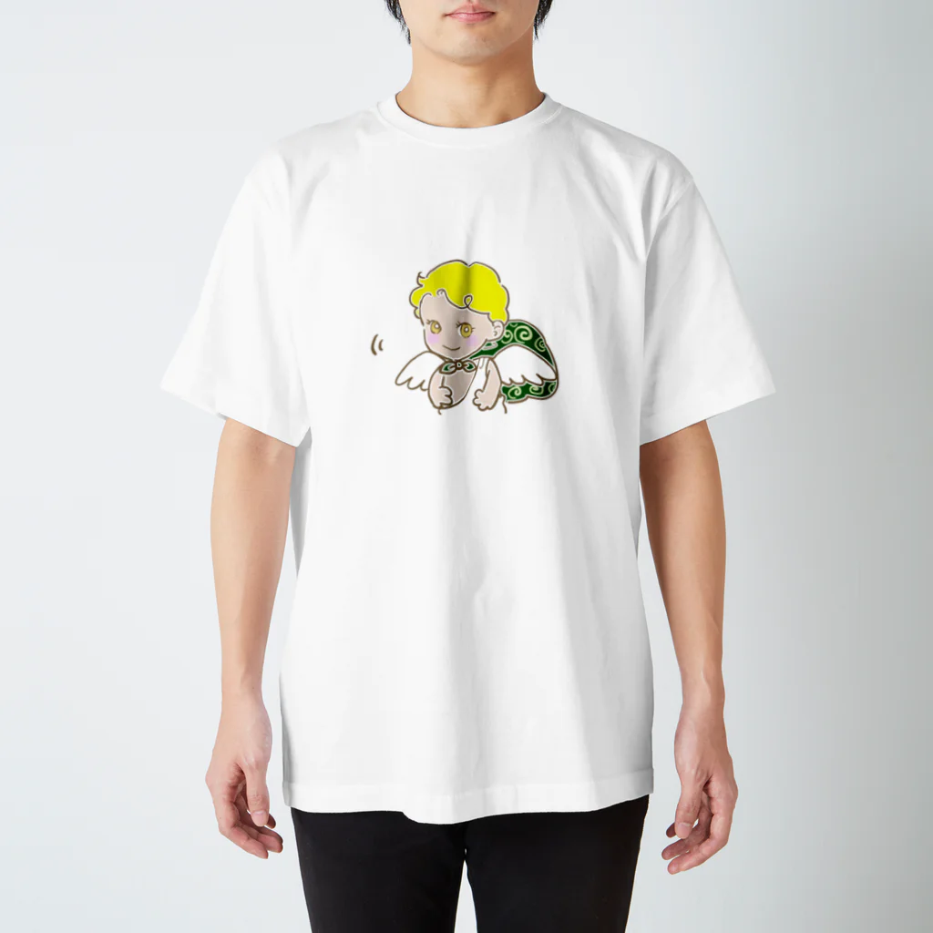 聖山伽藍（さとやまからん）のよろしくお願いします天使 スタンダードTシャツ