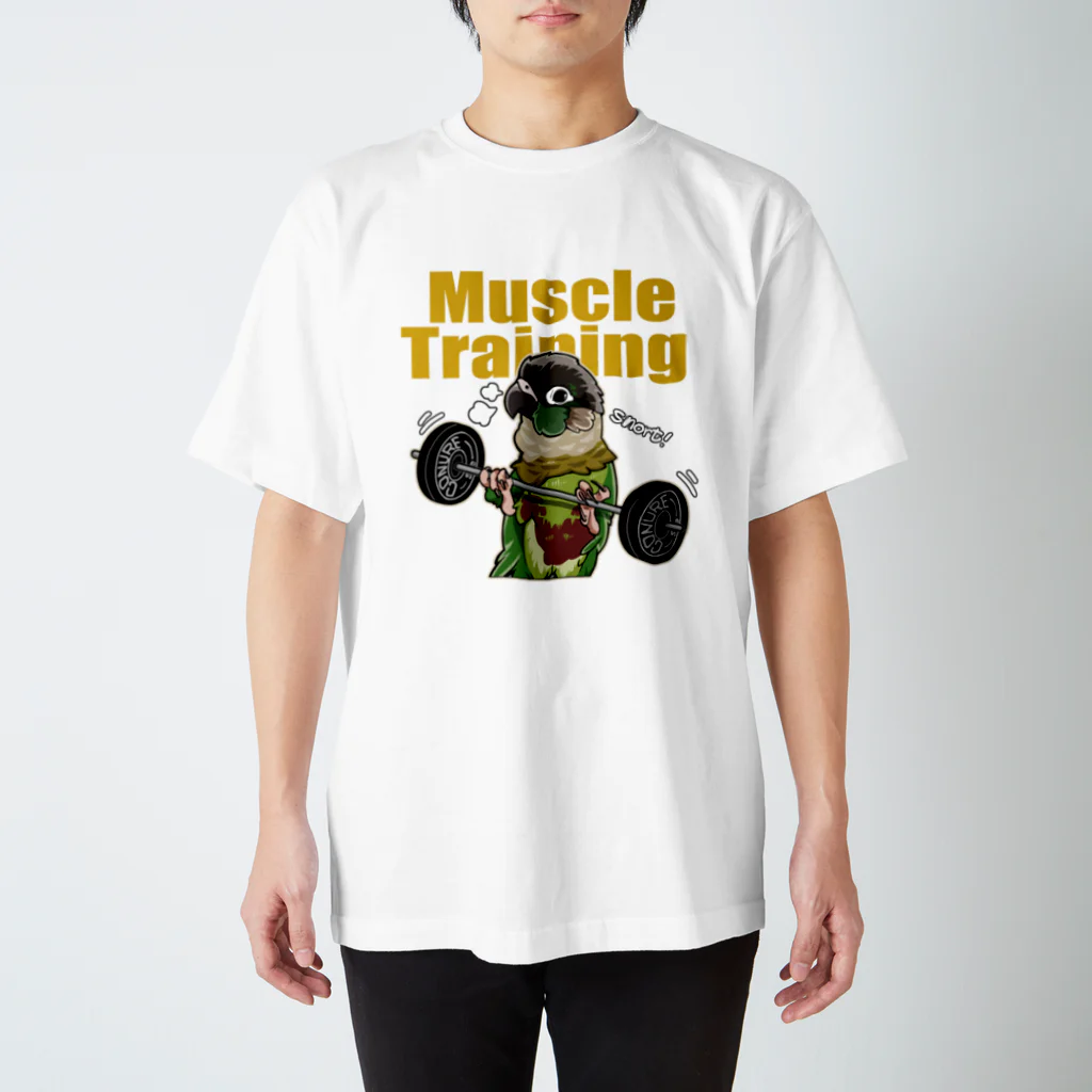 ウロコインコてんびん家の筋トレウロコ Regular Fit T-Shirt