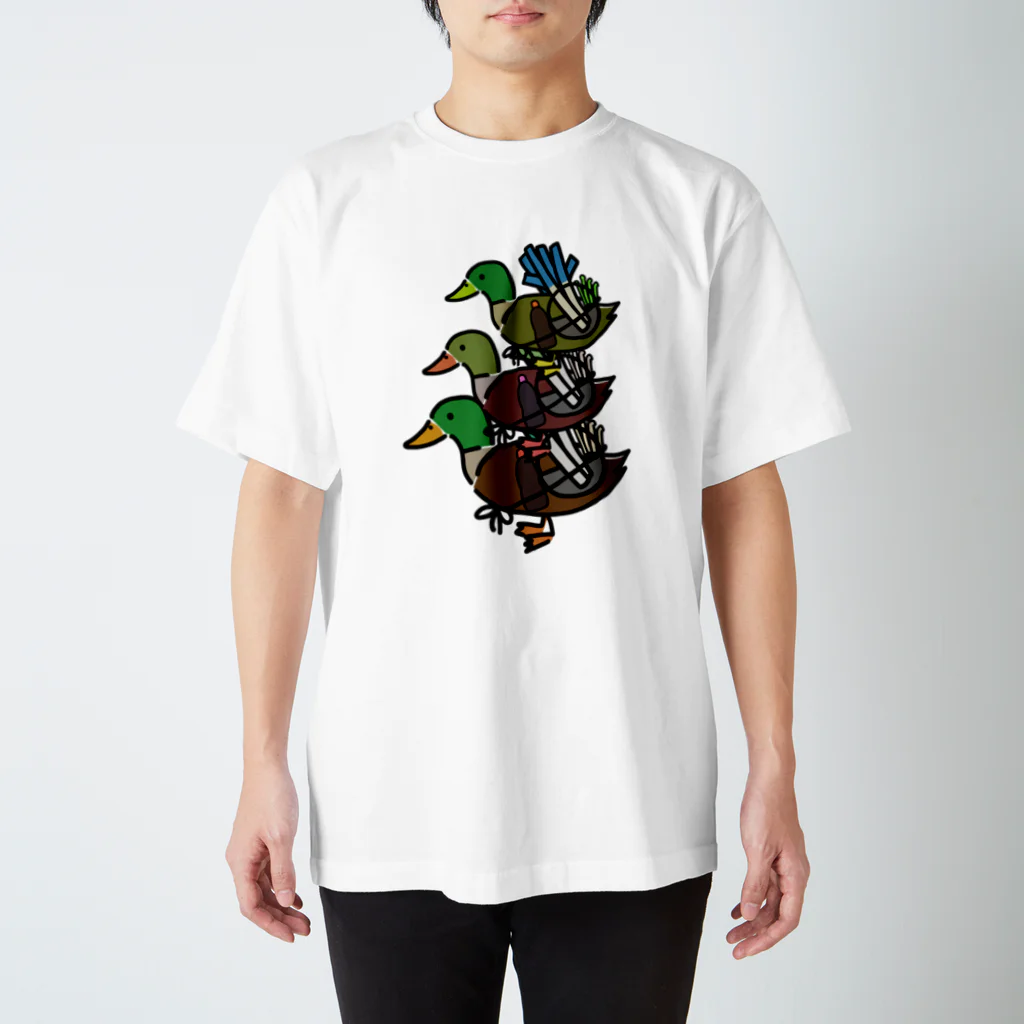 chicodeza by suzuriのカモネギタワー スタンダードTシャツ