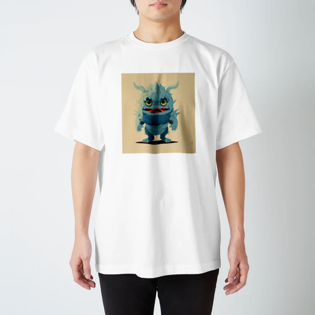 goblinakiyamaのdigital 怪獣 003 スタンダードTシャツ