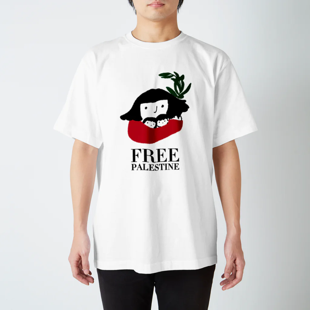 NatsumeillustrationsのFREE PALESTINE Regular Fit T-Shirt