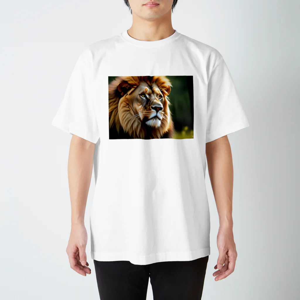 ジャパネットケフィアの 百獣の王ライオン スタンダードTシャツ