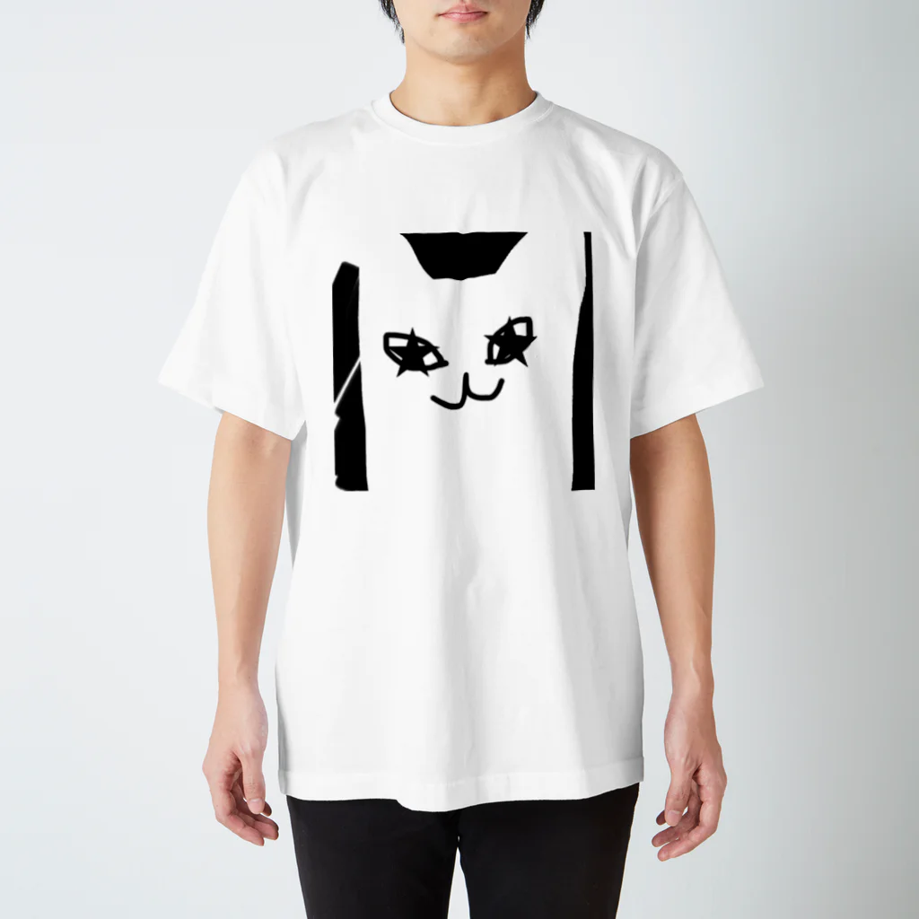 ★猫のお店のしろぬき★猫(ブラック) Regular Fit T-Shirt