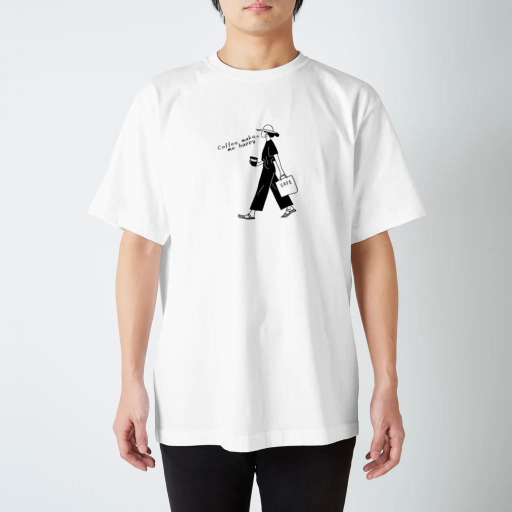 がーるずしょっぷのコーヒーラバー 女性ver. Regular Fit T-Shirt