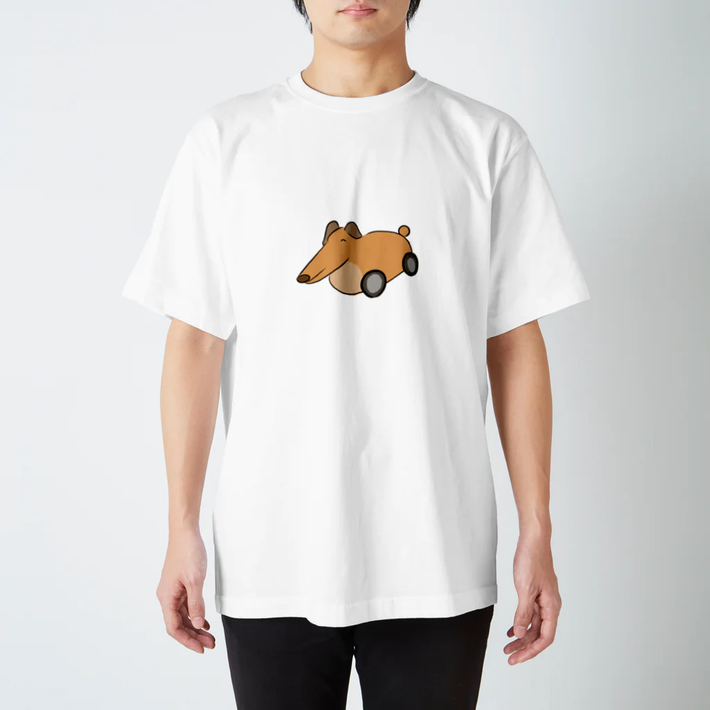 奥二重ちゃんはお金が欲しいのダックスフンドカー Regular Fit T-Shirt