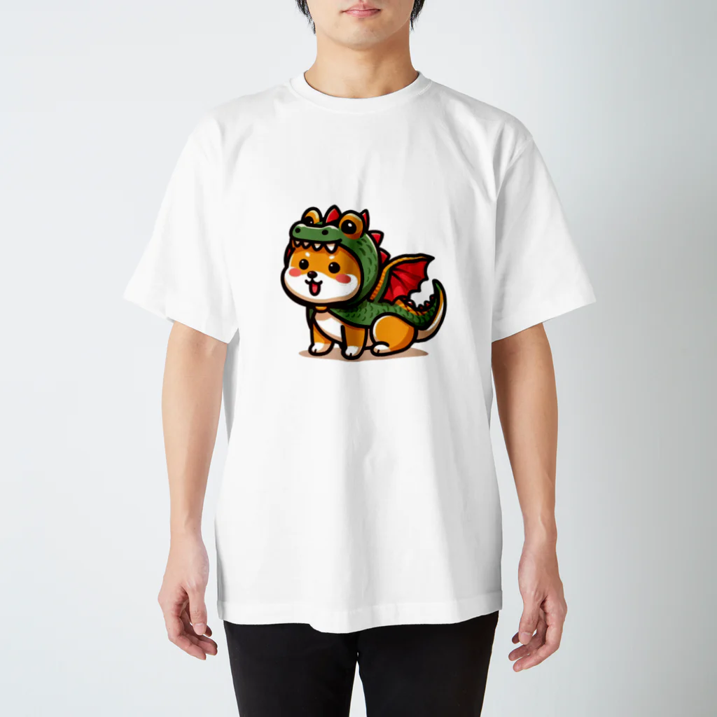 KENFUKUのしばいぬドラゴン スタンダードTシャツ