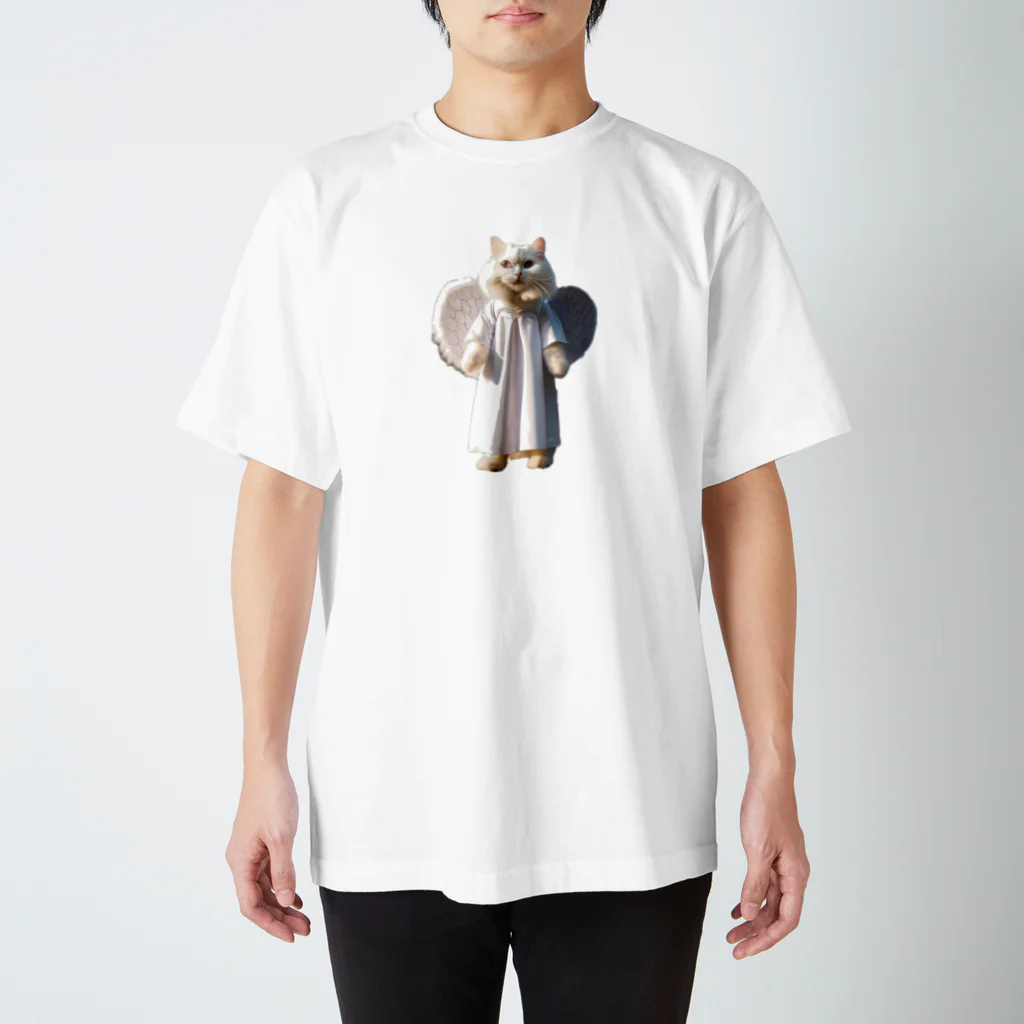 かわいい猫たちのかわいい天使の子猫と悪魔の子猫 スタンダードTシャツ