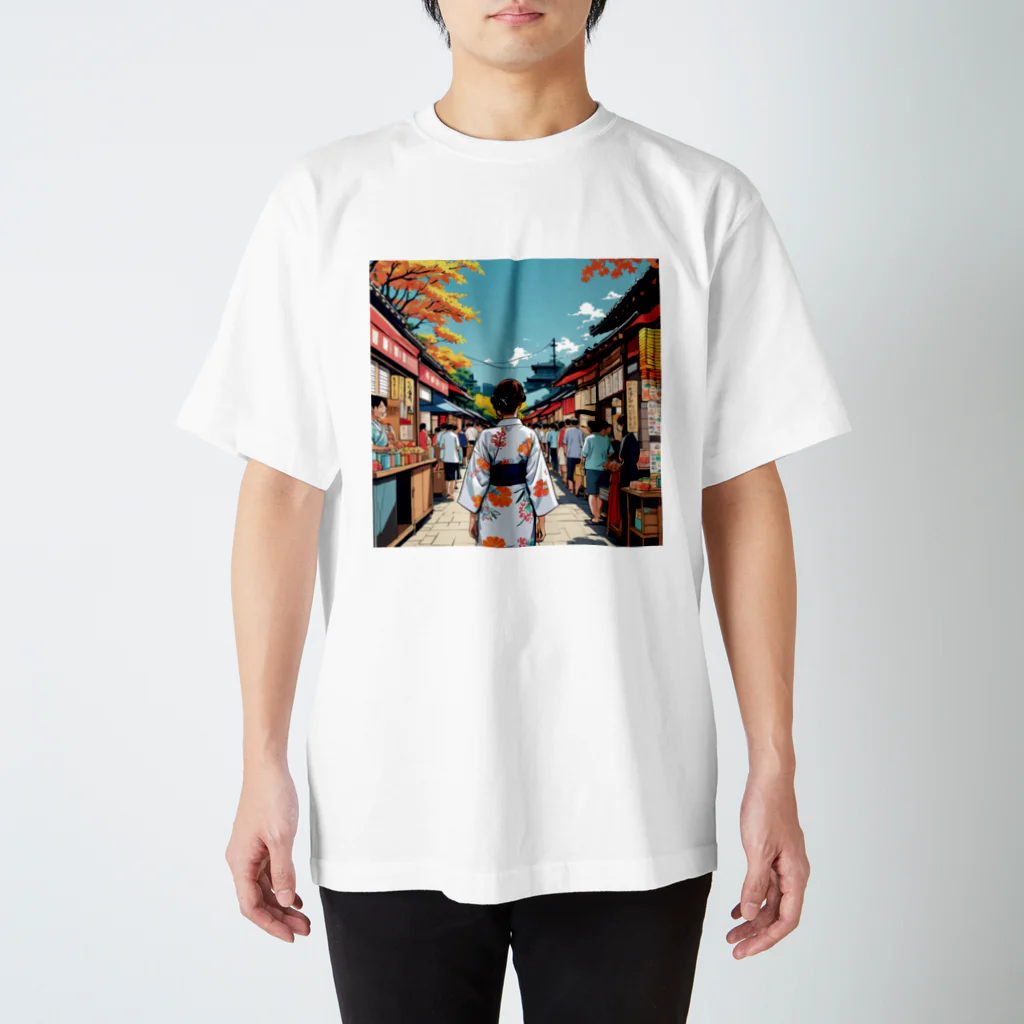 noiSutoaの浴衣 Regular Fit T-Shirt