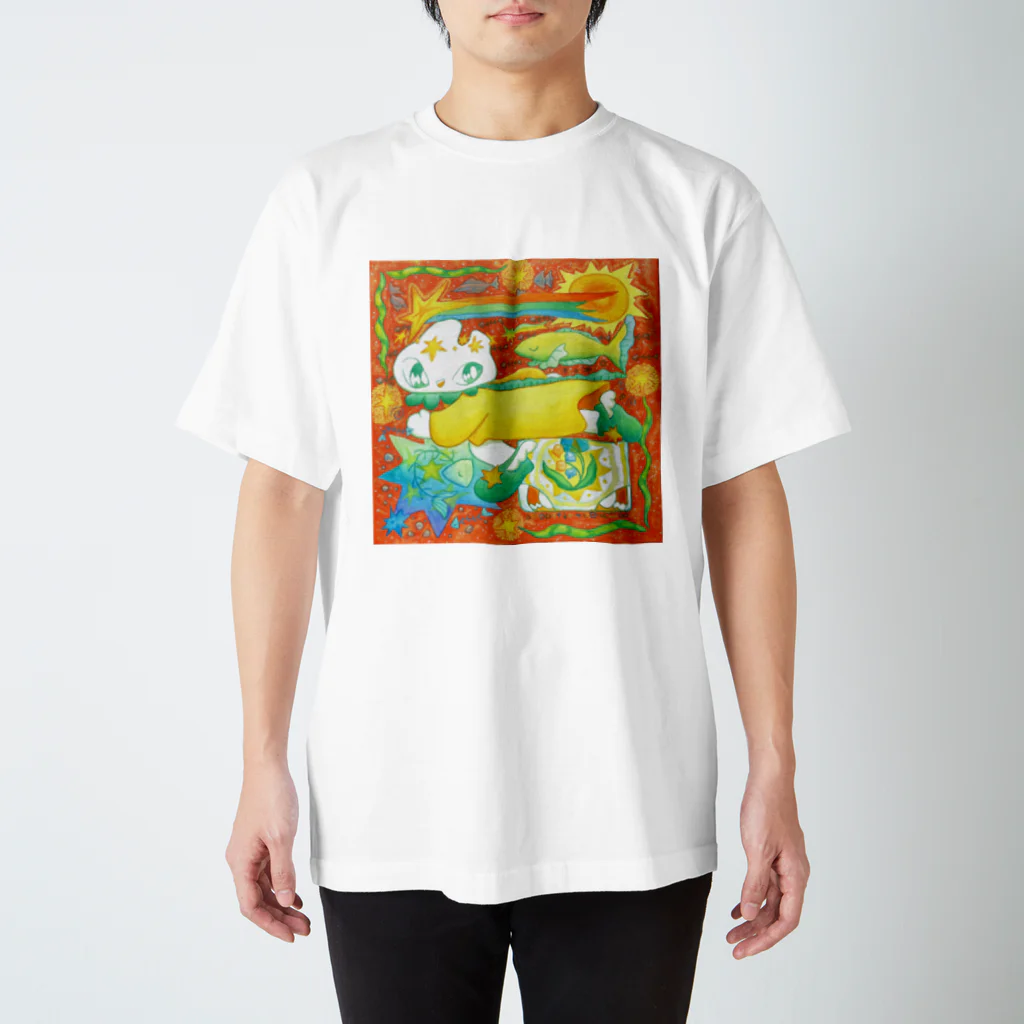 akeの魚と星とデビと Regular Fit T-Shirt