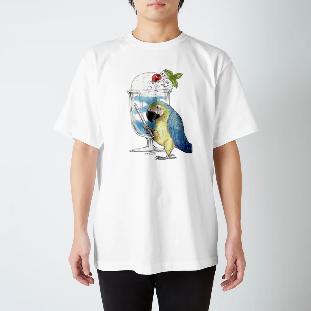 ねんこね。未来子のルリコンゴウインコ Regular Fit T-Shirt