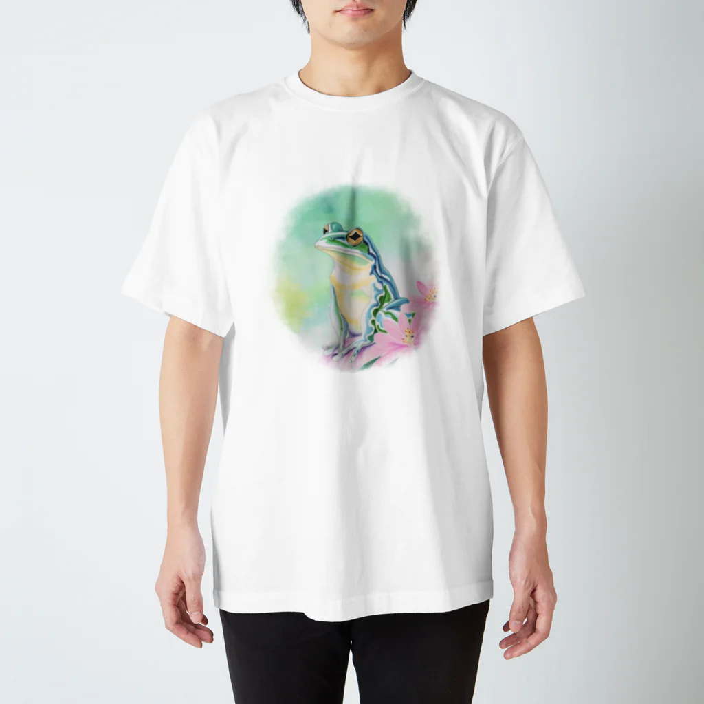 Inumokuuの水彩カエルくん Regular Fit T-Shirt