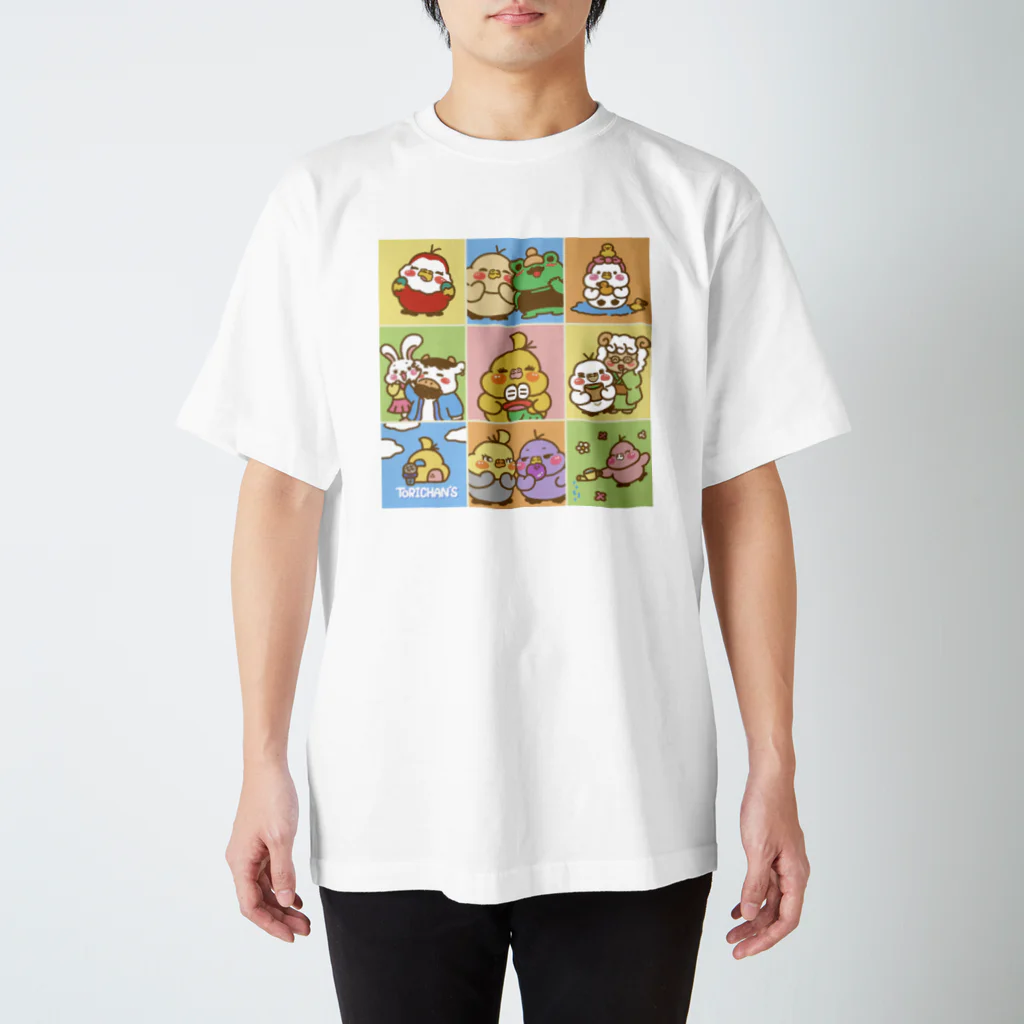 鳥ちゃんズの心がぽかぽか鳥ちゃんズ Regular Fit T-Shirt