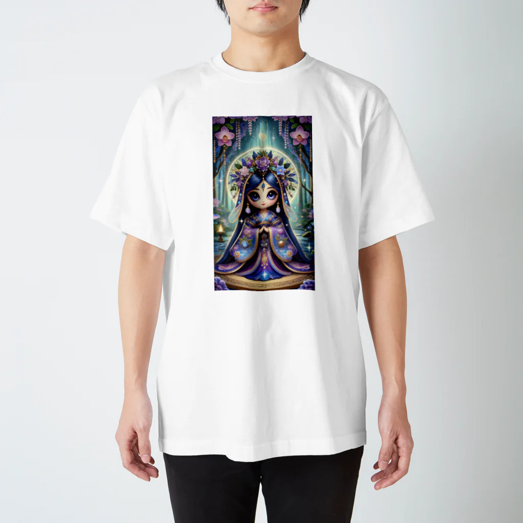 ぷぷオレンジのkokeshi dolls神のしもべ天乙 スタンダードTシャツ