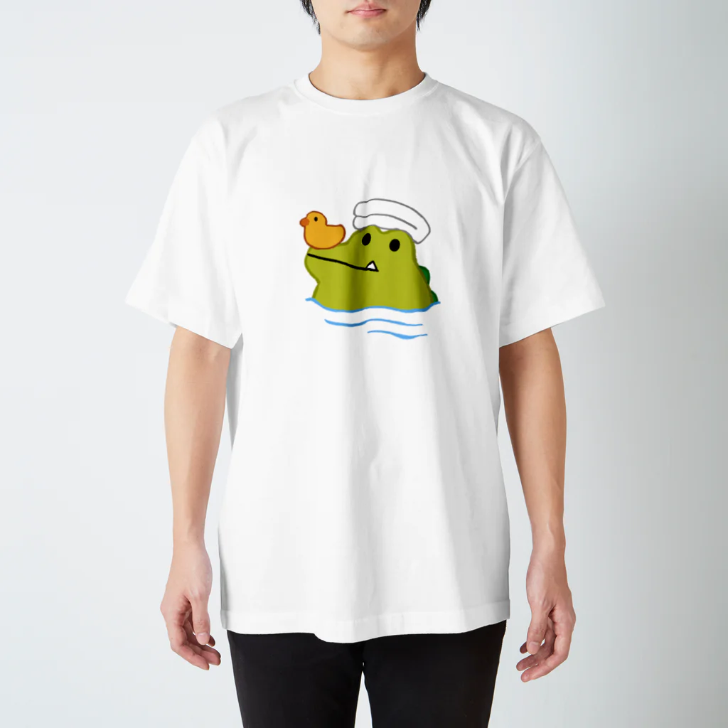 わりとせまいショップのblobwani(お風呂) スタンダードTシャツ