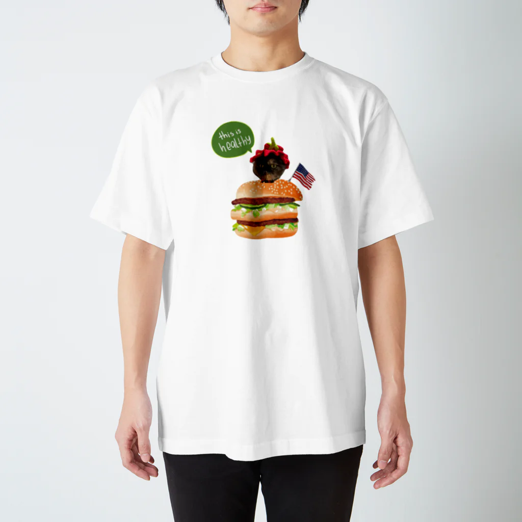 ✳︎ねこいと✳︎のちゅらバーガー スタンダードTシャツ