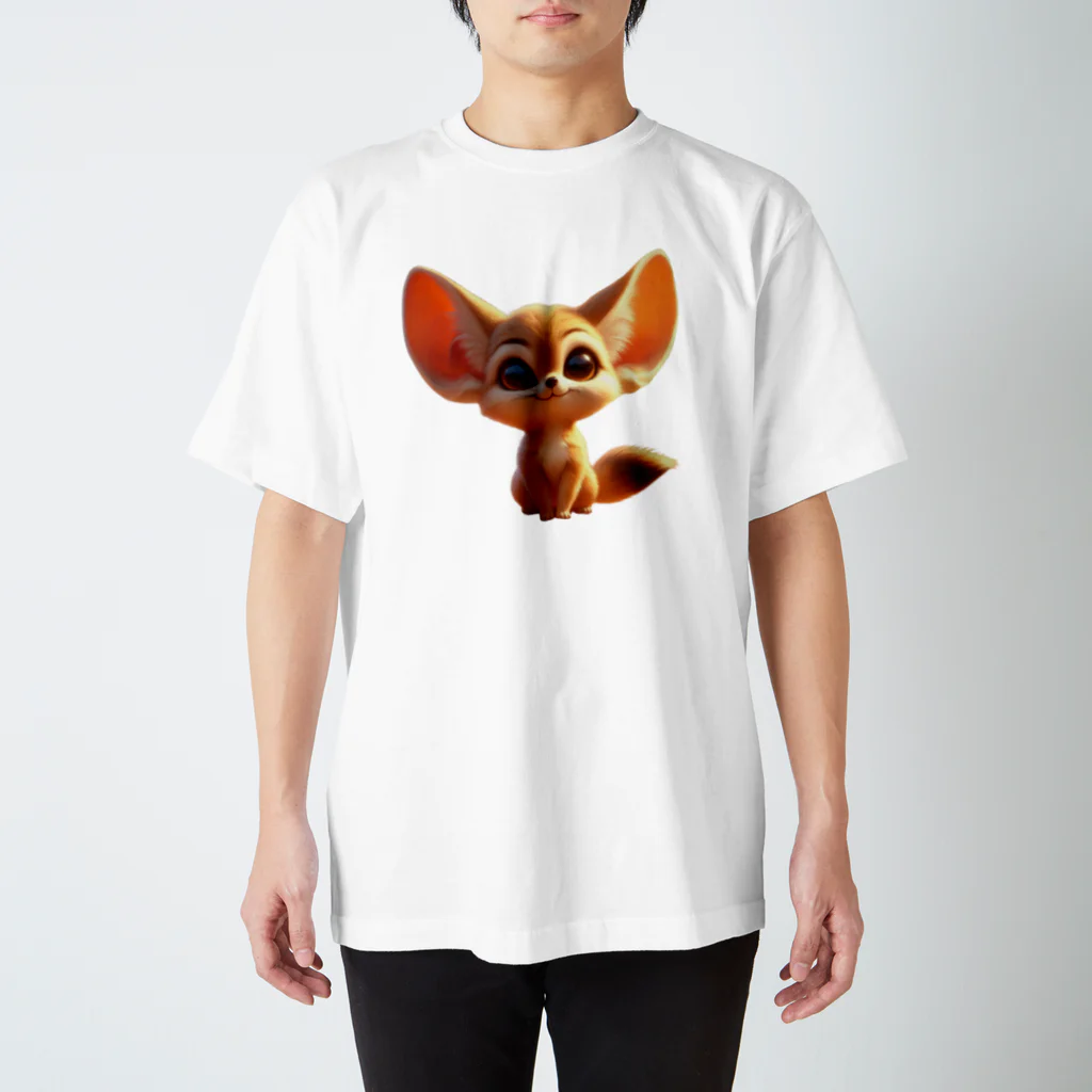 ゆうちゃんNFTいいねの耳長フェネックちゃん スタンダードTシャツ