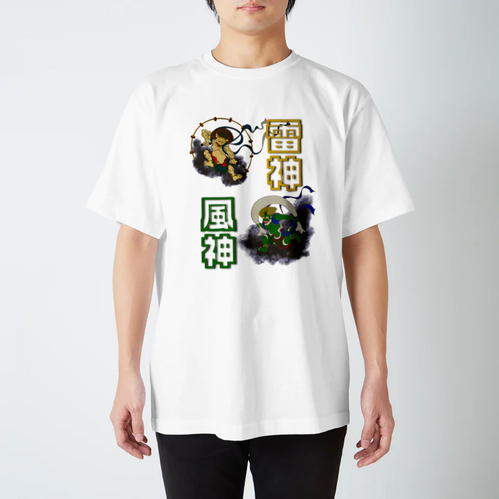 Taikokeの風神雷神 Regular Fit T-Shirt