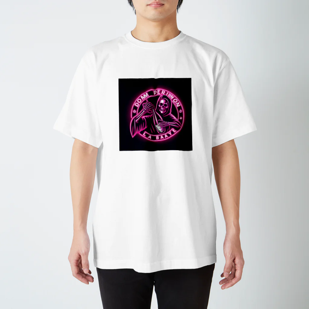 BABYLON  Channel　aiの骸骨　　シャンパン　蛍光色 Regular Fit T-Shirt
