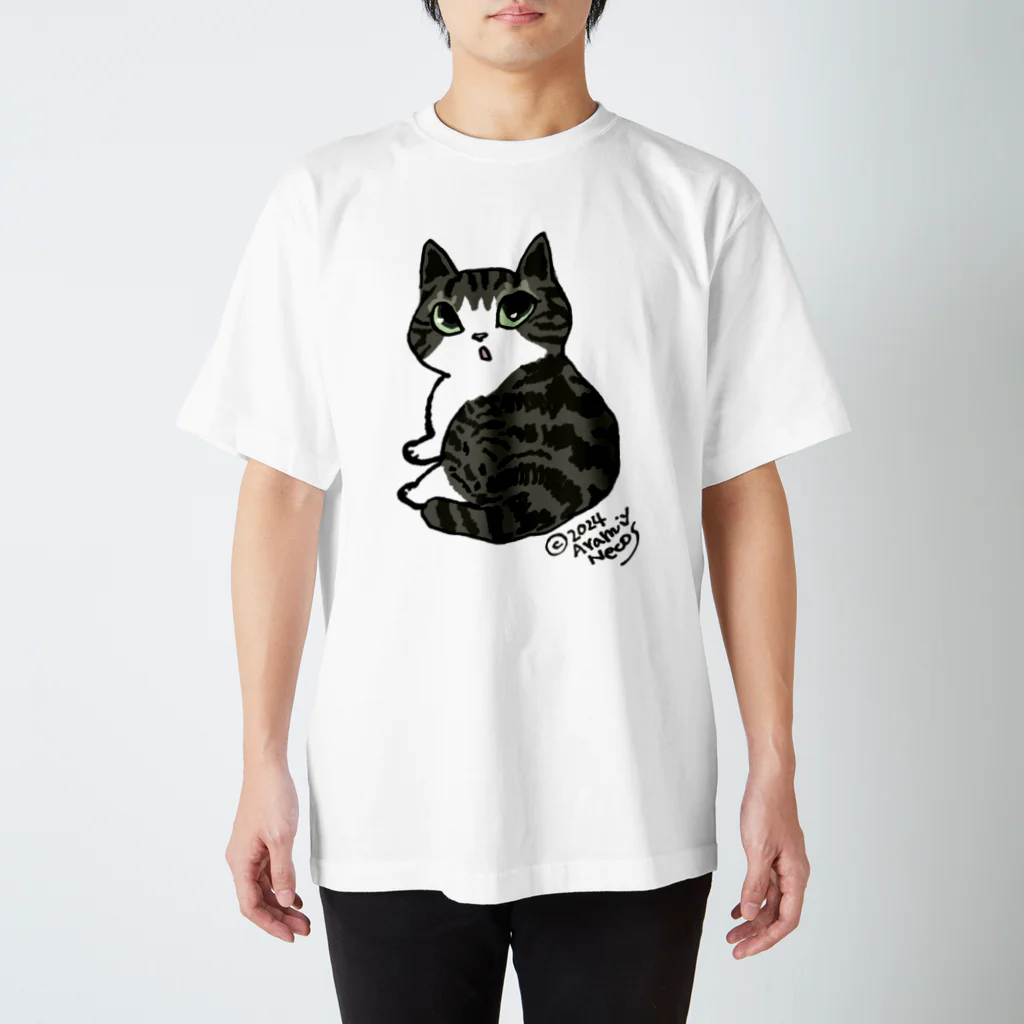 アラミイネコスのキジ白ちゃん Regular Fit T-Shirt