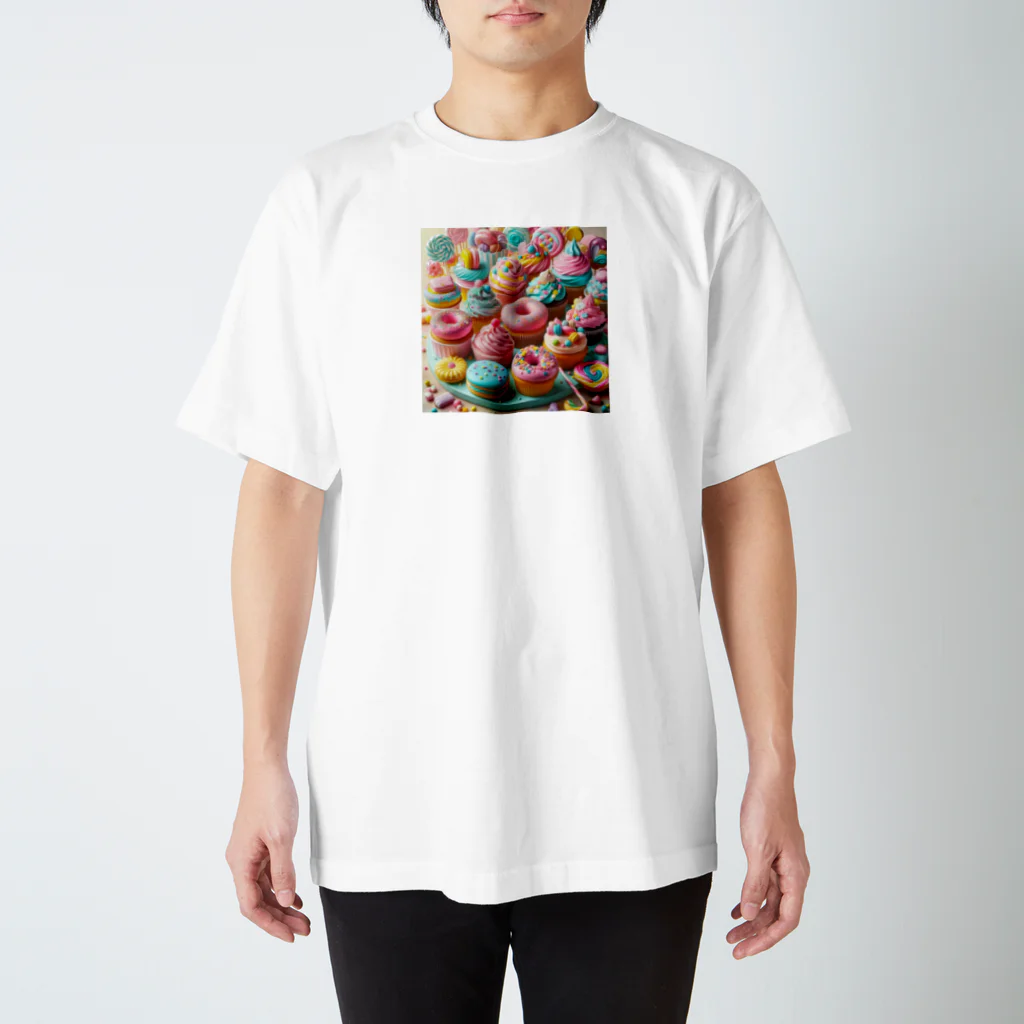 sweeshiiの甘くて美味しそうな洋菓子 スタンダードTシャツ