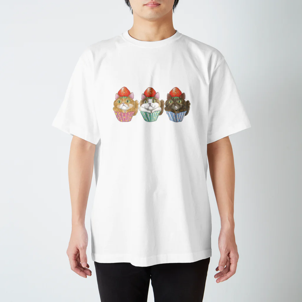 mash artのにゃんもスイーツ、1 スタンダードTシャツ