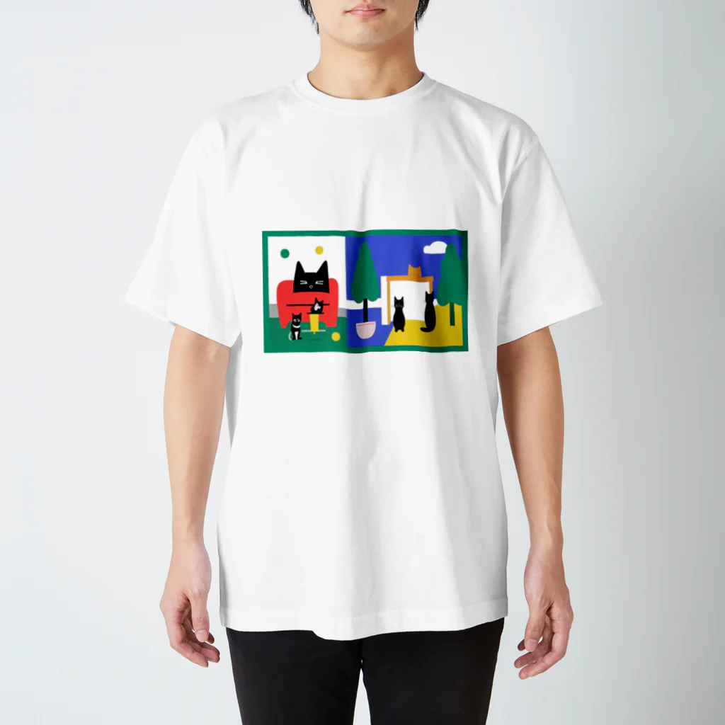 ryujiのお上品なおネコ様のデザイン４ スタンダードTシャツ