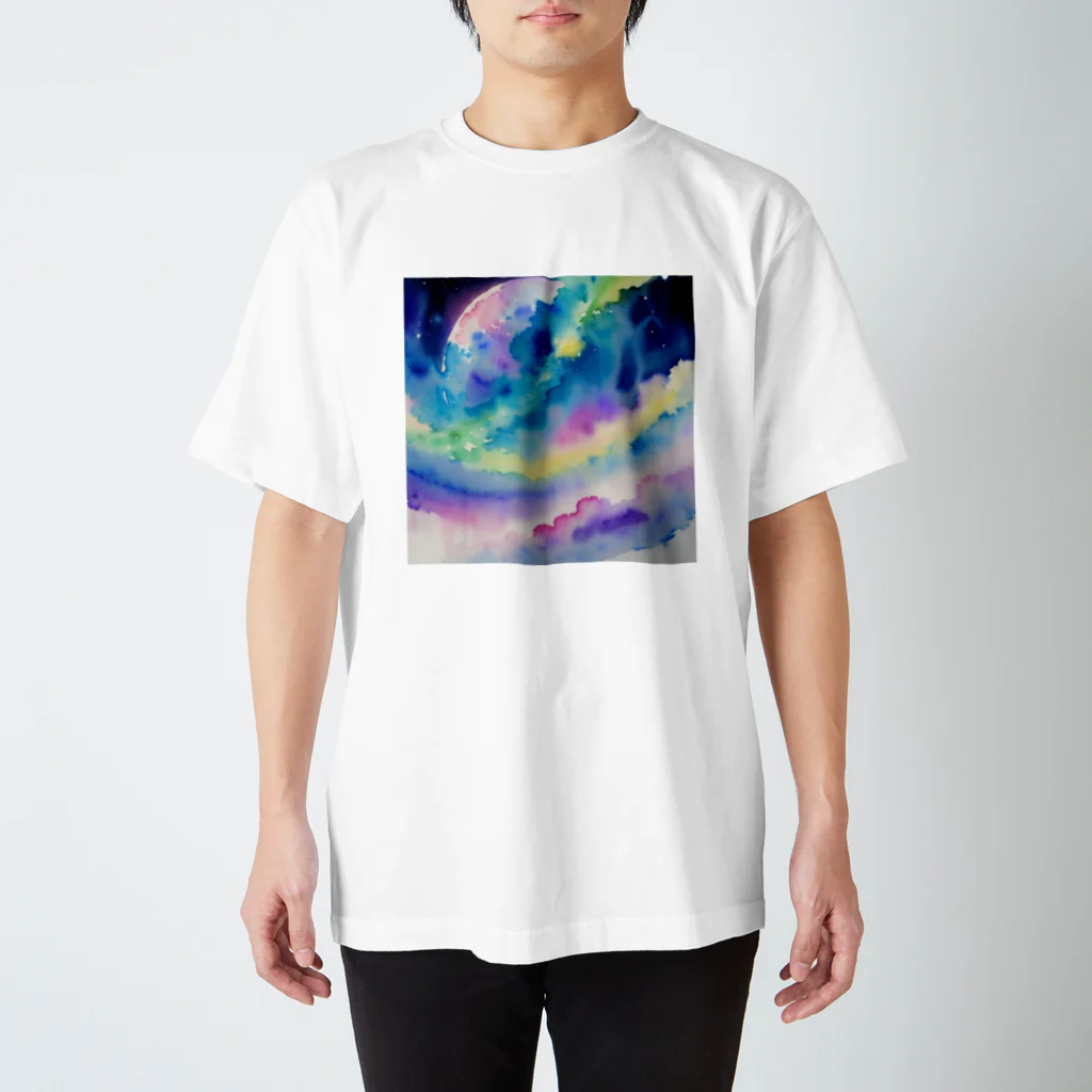 hanoriyuの幻想月と七色空 スタンダードTシャツ