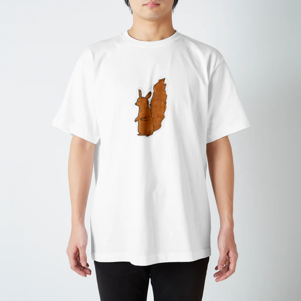 maru-marumochiのリスさん Regular Fit T-Shirt