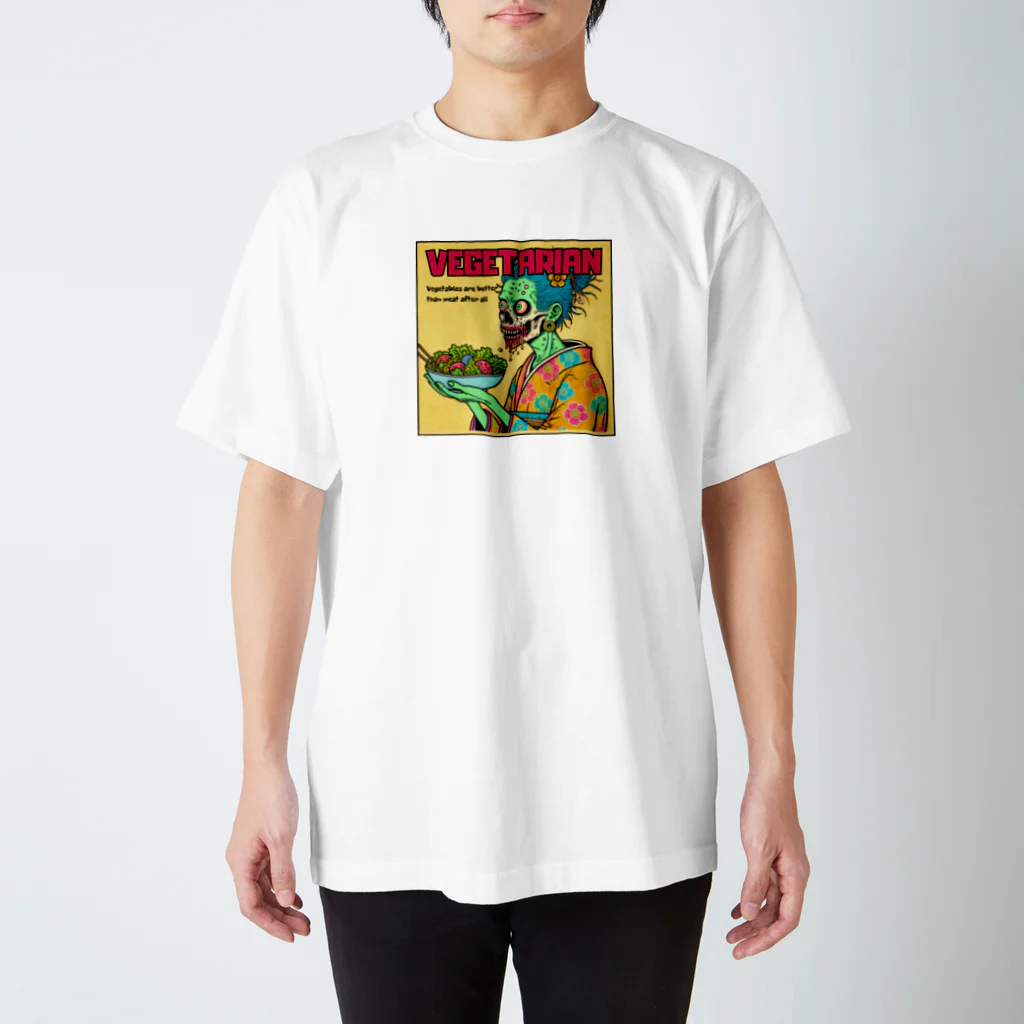 UKIYO-E_POP_by_convert_worksのZOMBIE_VEGETARIAN Regular Fit T-Shirt